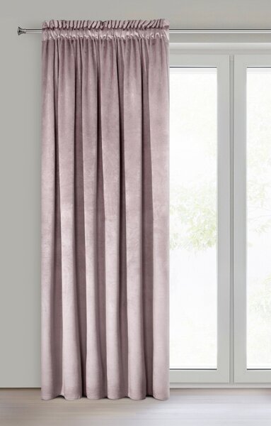 ZATEMŇOVACÍ ZÁVĚS NA PÁSCE ROSA 135X300 CM PUDROVÁ