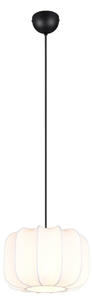 Závěsné svítidlo Japandi černé s bílou 25cm - Madleine