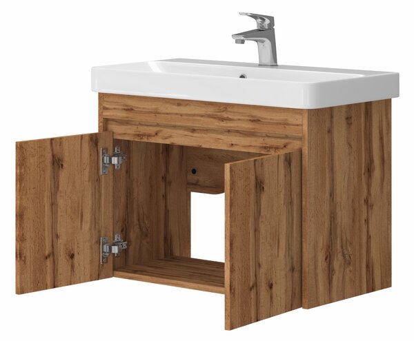 Lavedo Florida Wotan Oak 70 koupelnová skříňka s umyvadlem