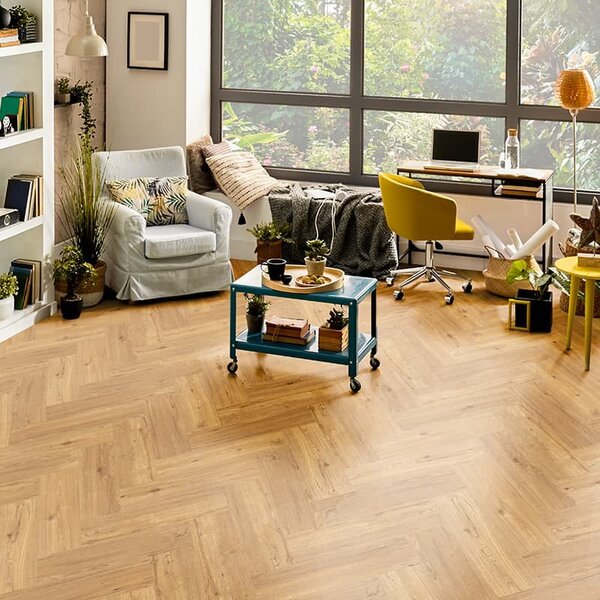 Vinylová podlaha BRASED Ecoline Herringbone HB lepený 9552 Dub medový