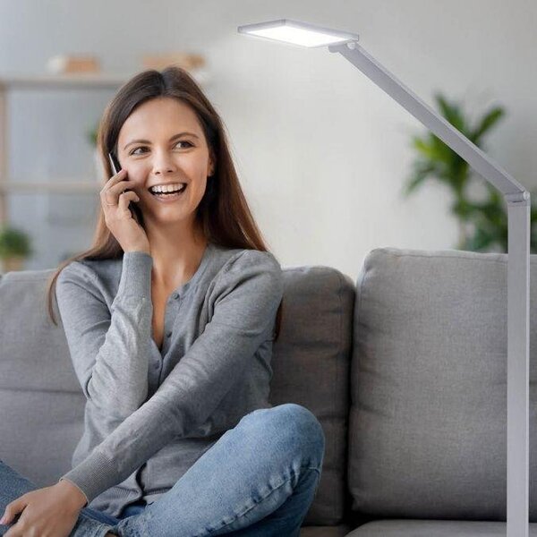 Paul Neuhaus Stojací LED lampa Q-HANNES, 10W, v.148 cm, ZigBee, CCT 2700-5000K