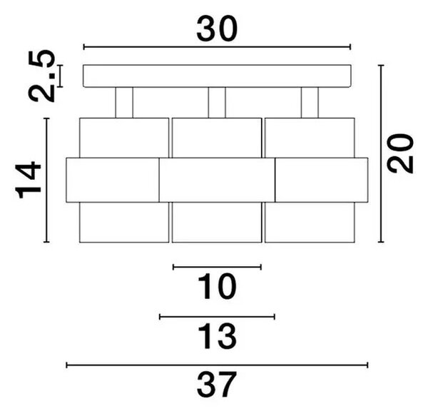Stropní svítidlo Sianna 3 – E27
