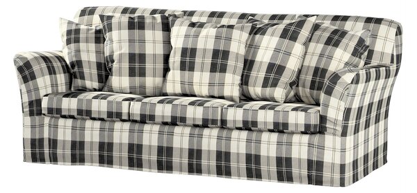 Potah na pohovku IKEA Tomelilla 3-místná nerozkládací barva černá látka pletený vzor, vzorované