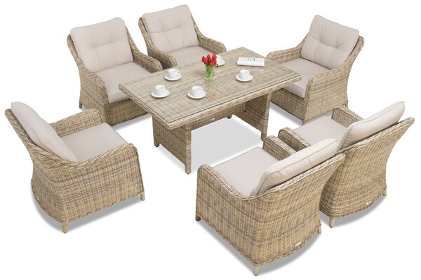 Sada Technorattan Toledo Premium béžová Garden Point