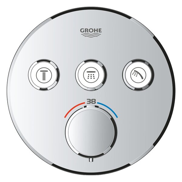 Grohe Precision Smartcontrol sprchová sada pod omítku s termostatem s dešťovou sprchou chrom 34874000