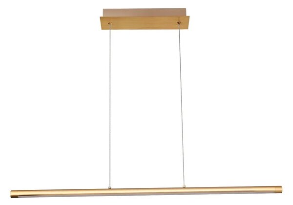 LED lustr na lanku Alamo 90 stmívatelný zlatá
