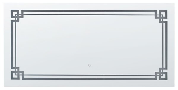 LED koupelnové zrcadlo AVRANCHES 120 cm 60 cm Stříbrná