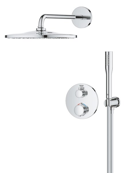 Grohe Vitalio Start sprchová sada pod omítku s termostatem s dešťovou sprchou chrom 34880000