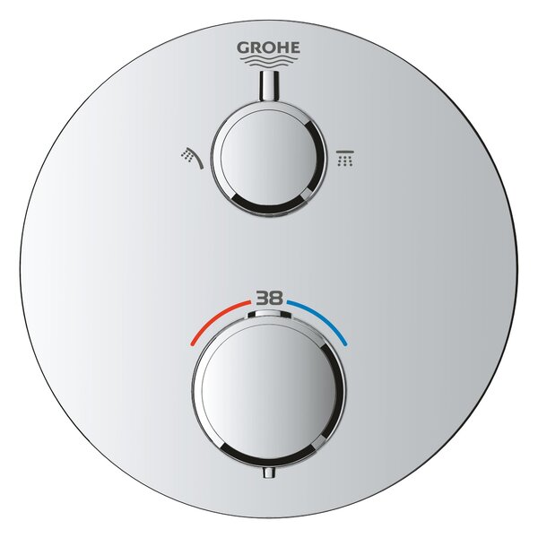 Grohe Vitalio Start sprchová sada pod omítku s termostatem s dešťovou sprchou chrom 34880000