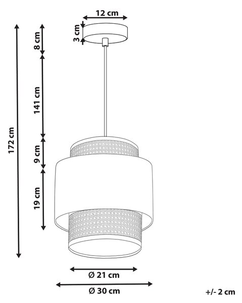 Závěsná lampa BOERI Ratan Hořčicová