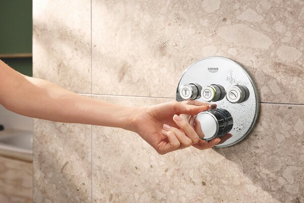 Grohe Precision Smartcontrol sprchová sada pod omítku s termostatem s dešťovou sprchou chrom 34874000