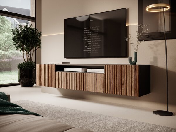 ADRK Furniture Šatní skříň RTV Miro na zavěšení RTV-MIR-BK