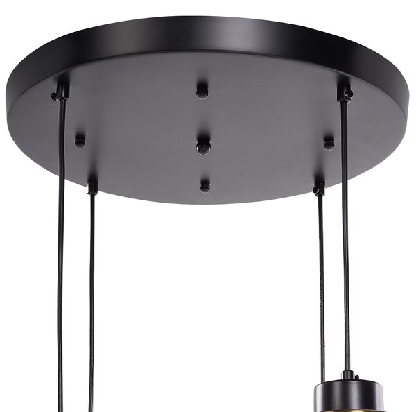 Závěsná lampa ZAYANDE Sklo Světle šedá