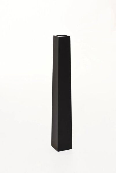 Váza/stojan na svíčky OBELISK, sklolaminát, výška 120 cm, černý mat