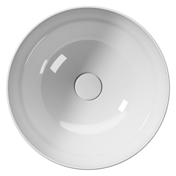 GSI GSI, PURA keramické umyvadlo na desku, průměr 42cm, bílá ExtraGlaze, 885211