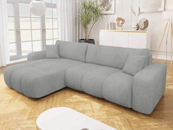 Rohová rozkládací sedačka Larow Maxi Boucle, Potah: Coral 65 5903211452130
