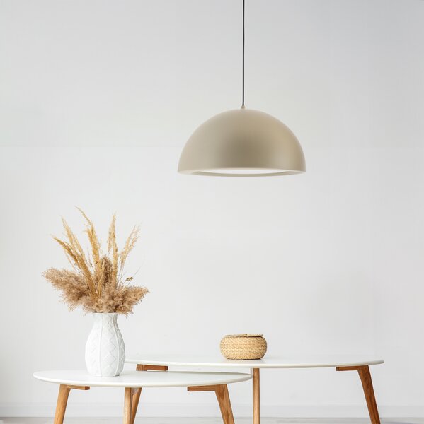 Designový lustr Rene béžová – E27