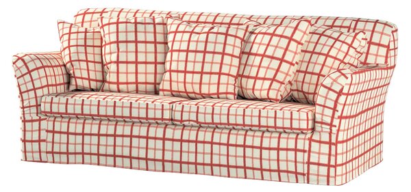 Potah na pohovku IKEA Tomelilla rozkládací barva červená látka vzorované