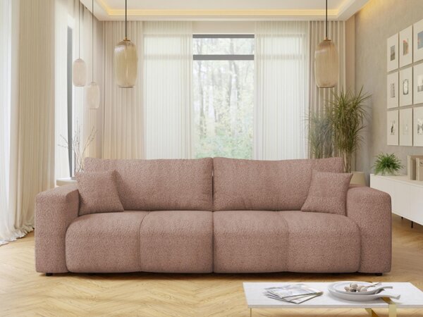 Rozkládací pohovka Larow Boucle, Potah: Coral 55 5903211452260
