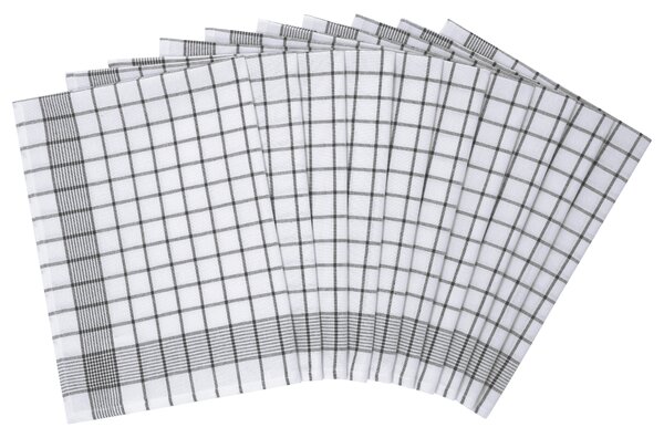 W5 Kuchyňské utěrky, 50 x 70 cm, 10 kusů (šedá) (100397421001)
