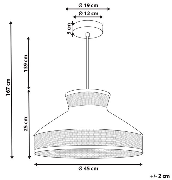 Závěsná lampa BATALI Ratan Fuchsiová