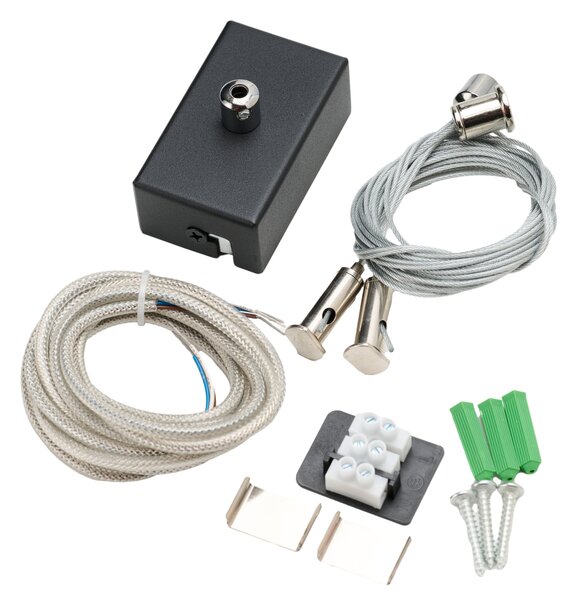 Kabel a napájecí zdroj pro závěsná svítidla Linelio černý
