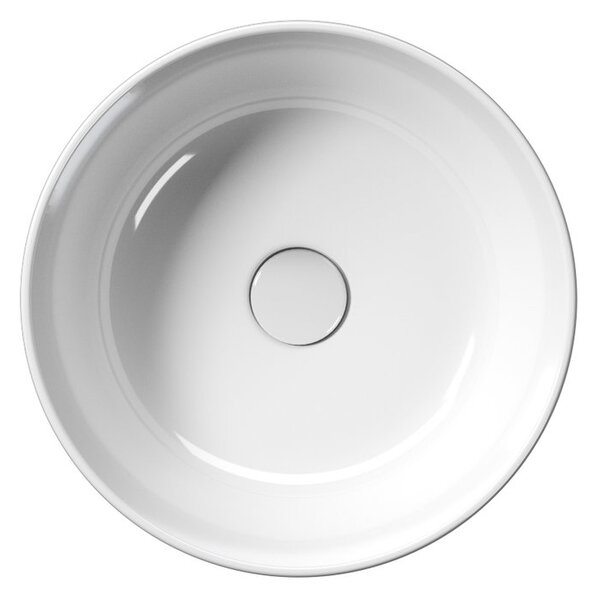 GSI GSI, KUBE X keramické umyvadlo na desku, průměr 40cm, bílá ExtraGlaze, 942611