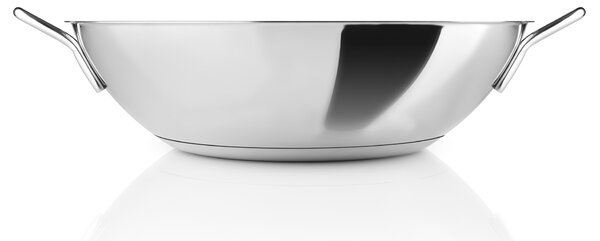 Eva Trio Stainless Steel Nerezová pánev WOK 32 cm, objem 5 l, čistá ocel bez povrchové úpravy, pro vysoké teploty, na indukci, do trouby, Eva Solo 31…
