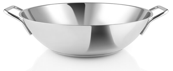 Eva Trio Stainless Steel Nerezová pánev WOK 32 cm, objem 5 l, čistá ocel bez povrchové úpravy, pro vysoké teploty, na indukci, do trouby, Eva Solo 31…
