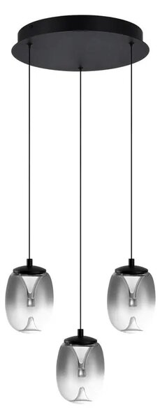 Designový lustr Pamela 11 Line 3 chrome – LED integrovaný