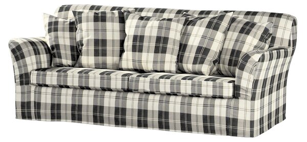 Potah na pohovku IKEA Tomelilla rozkládací barva černá látka pletený vzor, vzorované