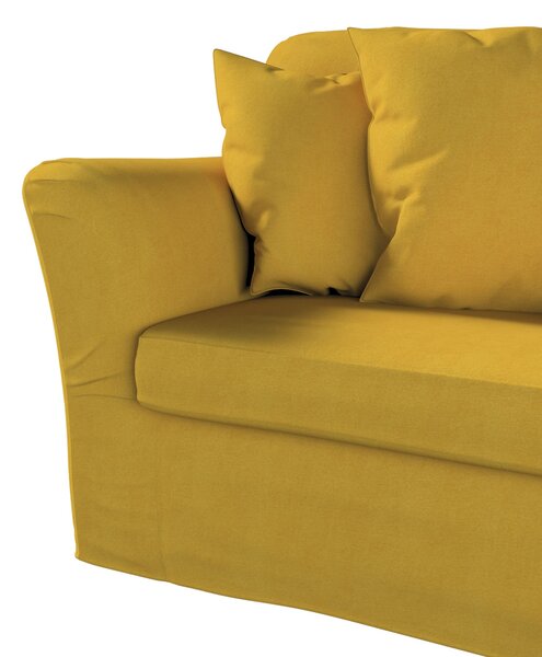 Potah na pohovku IKEA Tomelilla rozkládací barva žlutá látka pletený vzor