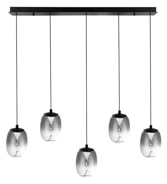 Designový lustr Pamela 11 Line 5 chrome – LED integrovaný
