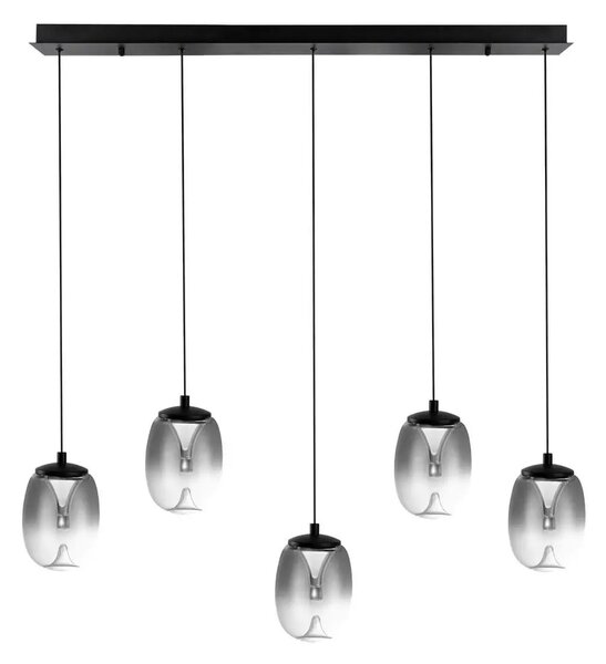 Designový lustr Pamela 11 Line 5 chrome – LED integrovaný