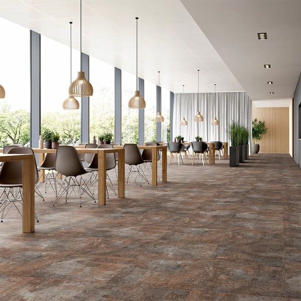Vinylová podlaha Objectflor Expona Design 9141 Rusted Stencil Concrete