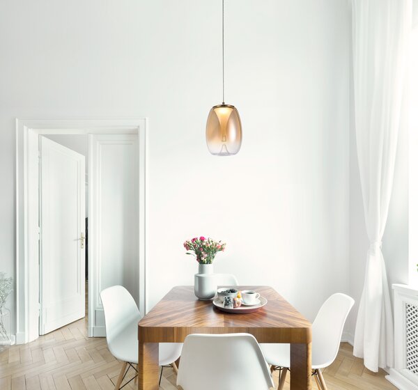 Designový lustr Pamela 27 mosaz – 27 x 40 x 120 cm