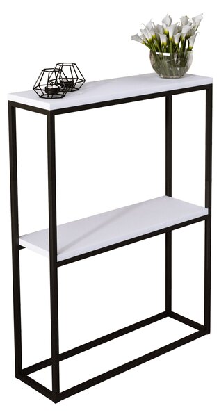 ADRK Konzolový stolek MASON B-W 60, bílá/černá