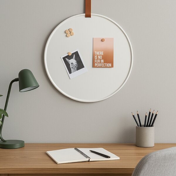 -25 % Dny MOMENTI– Present time Bílá magnetická nástěnka Dalia 50 cm