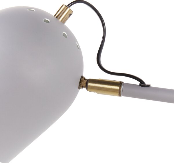 Nástěnná lampa ESTRELLA Světle šedá Kov Nastavitelná