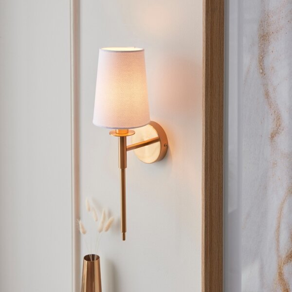 Endon 110738 - Nástěnná lampa 1xE14/6W/230V bílá/zlatá