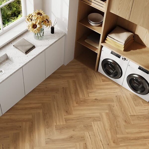 Vinylová podlaha BRASED Ecoline Herringbone HB lepený 9523 Dub podzimní