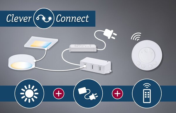 P 99956 Nábytkové svítidlo Clever Connect spot Neda matný chrom 12V 2,1W měnitelná bílá 2.700-6.500K - PAULMANN