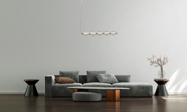 ITALUX PND-34403-5-HBR - LED Lustr na lanku SEVILLA LED/25W/230V 3000K zlatá