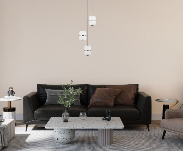 ITALUX PND-34375-3-HBR - LED Lustr na lanku ALANI 3xLED/5W/230V 3000K zlatá