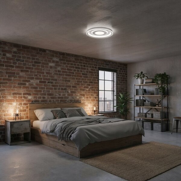 ITALUX CLN-54130-WH-GD-LED Stm stropní svít SIMNI LED/55W/230V pr. 50 cm bílá+DO