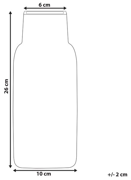 Váza na květiny MERBAKA 26 cm Sklo Smaragdová