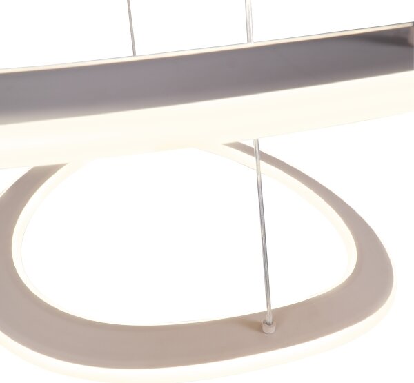 LED Lustr na lanku CASHMERE LED/75W/230V pr. 59,5 béžová