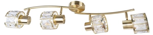 Přisazený lustr ZAHARA 4xE27/10W/230V zlatá