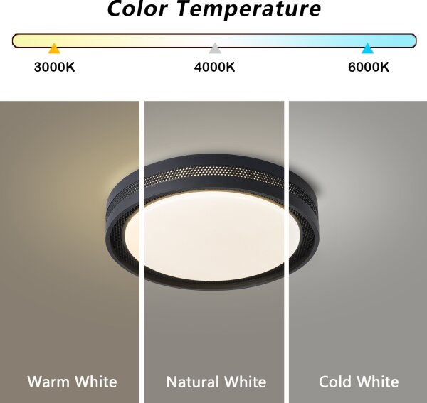Brilagi -LED Stmív. strop. sv. KREON LED/54W/230V 3000-6000K černá pr. 38 cm +DO