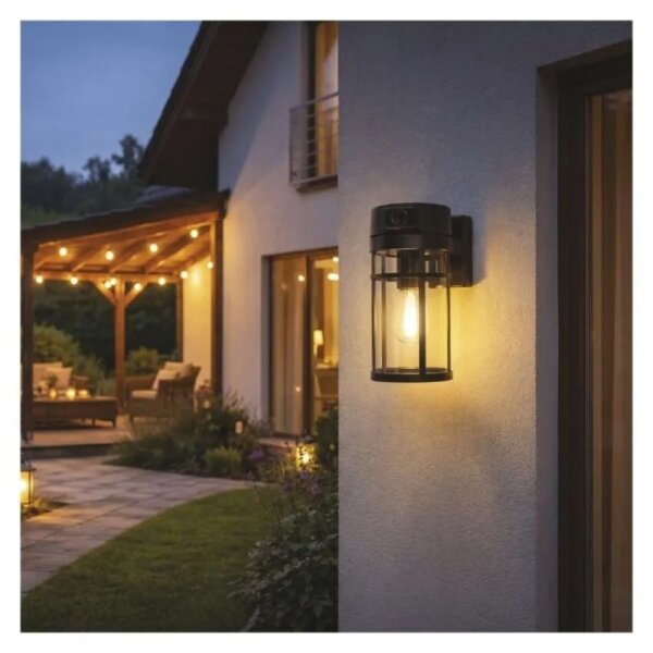 Venkovní nástěnné svítidlo s kamerou 1xE27/15W/230V Wi-Fi IP44